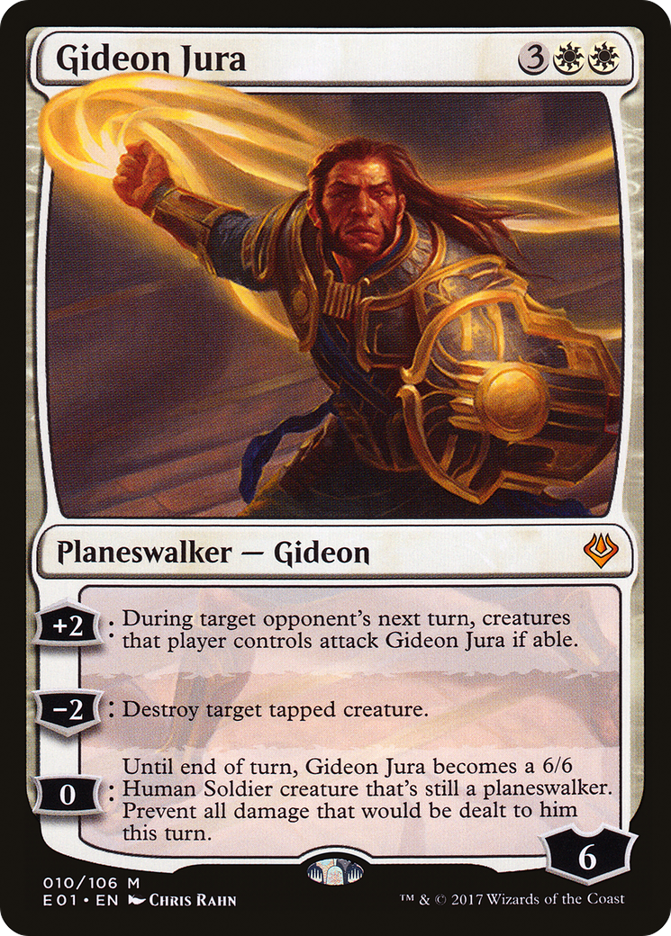 {R} Gideon Jura [Archenemy: Nicol Bolas][E01 010]