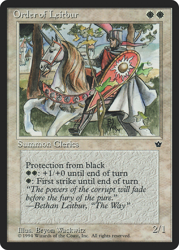 {C} Order of Leitbur (Horse Facing Left) [Fallen Empires][FEM 16B]