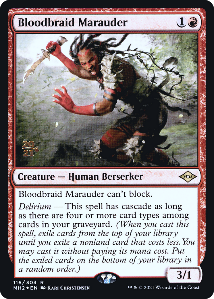 {R} Bloodbraid Marauder [Modern Horizons 2 Prerelease Promos][PR MH2 116]