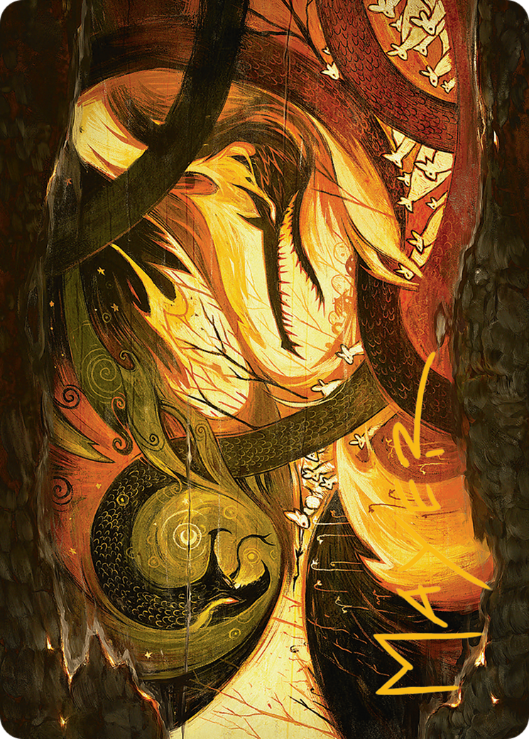 {A} Season of Loss Art Card (Gold-Stamped Signature) [Bloomburrow Art Series][GS ABLB 017]