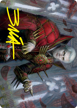 {A} Edgar, Charmed Groom 1 Art Card (Gold-Stamped Signature) [Innistrad: Crimson Vow Art Series][GS AVOW 059]