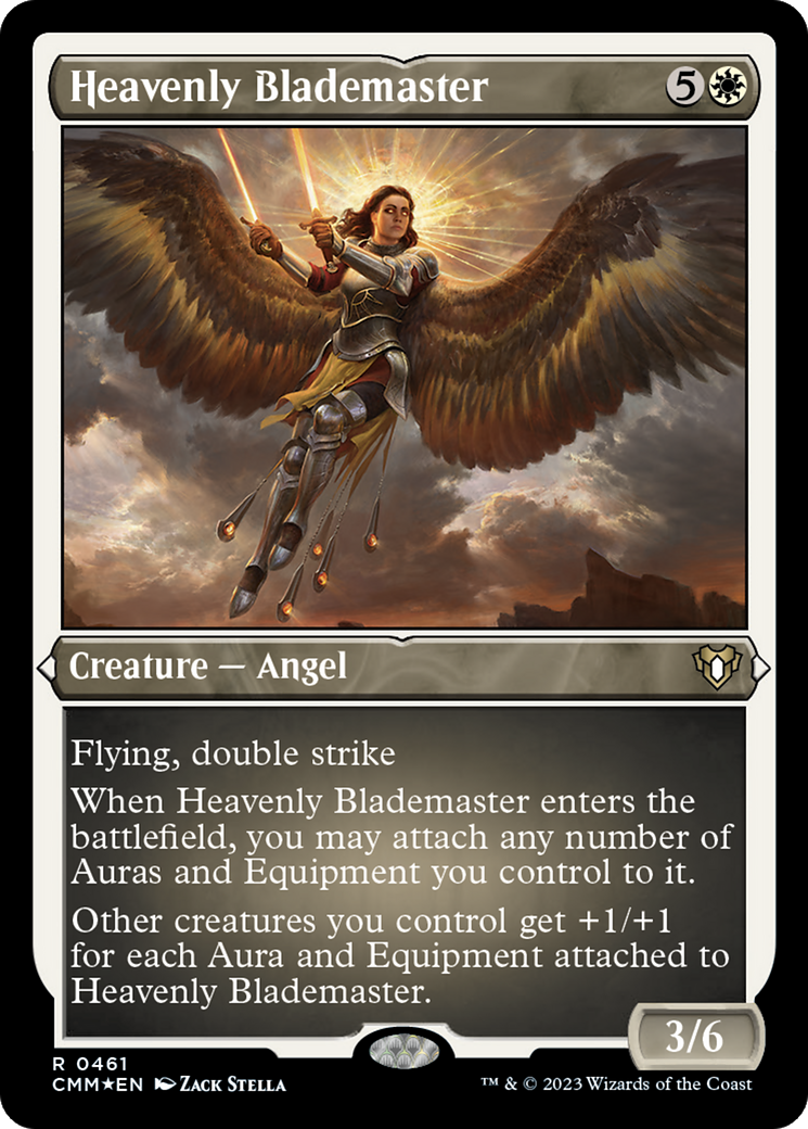 {R} Heavenly Blademaster (Foil Etched) [Commander Masters][CMM 461]