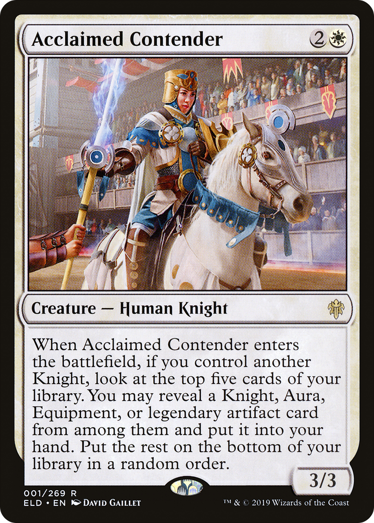 {R} Acclaimed Contender [Throne of Eldraine][ELD 001] - Misty Mountain Games