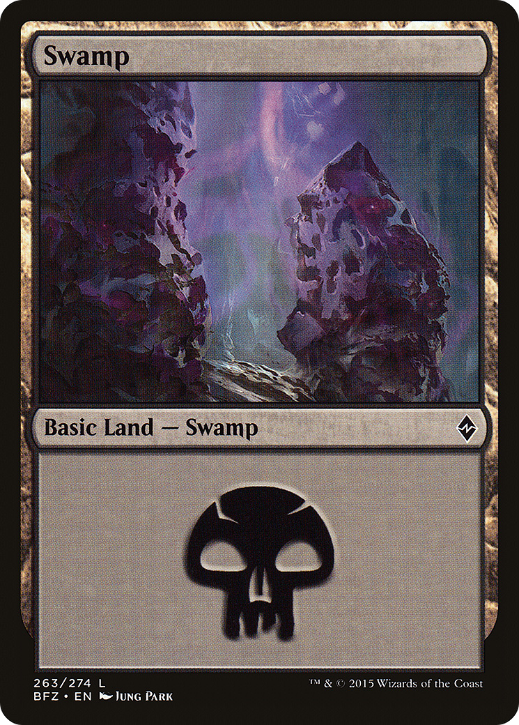 {B}[BFZ 263] Swamp (263a) [Battle for Zendikar]