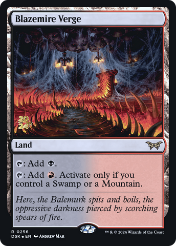 {@R} Blazemire Verge [Duskmourn: House of Horror Prerelease Promos][PR DSK 256]