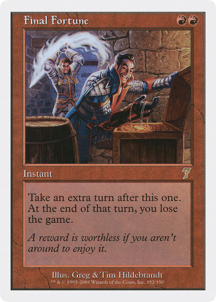 {R} Final Fortune [Seventh Edition][7ED 182]