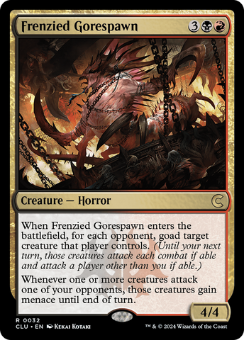{R} Frenzied Gorespawn [Ravnica: Clue Edition][CLU 032]
