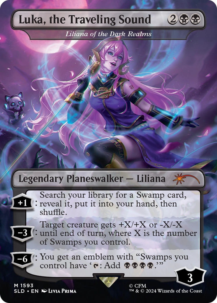 Liliana of the Dark Realms [SLD-1593]  (Borderless) Foil