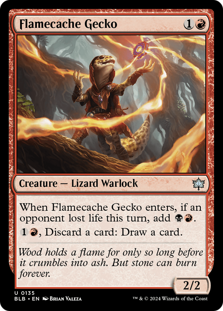 {@C} Flamecache Gecko [Bloomburrow][BLB 135]