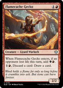 {@C} Flamecache Gecko [Bloomburrow][BLB 135]