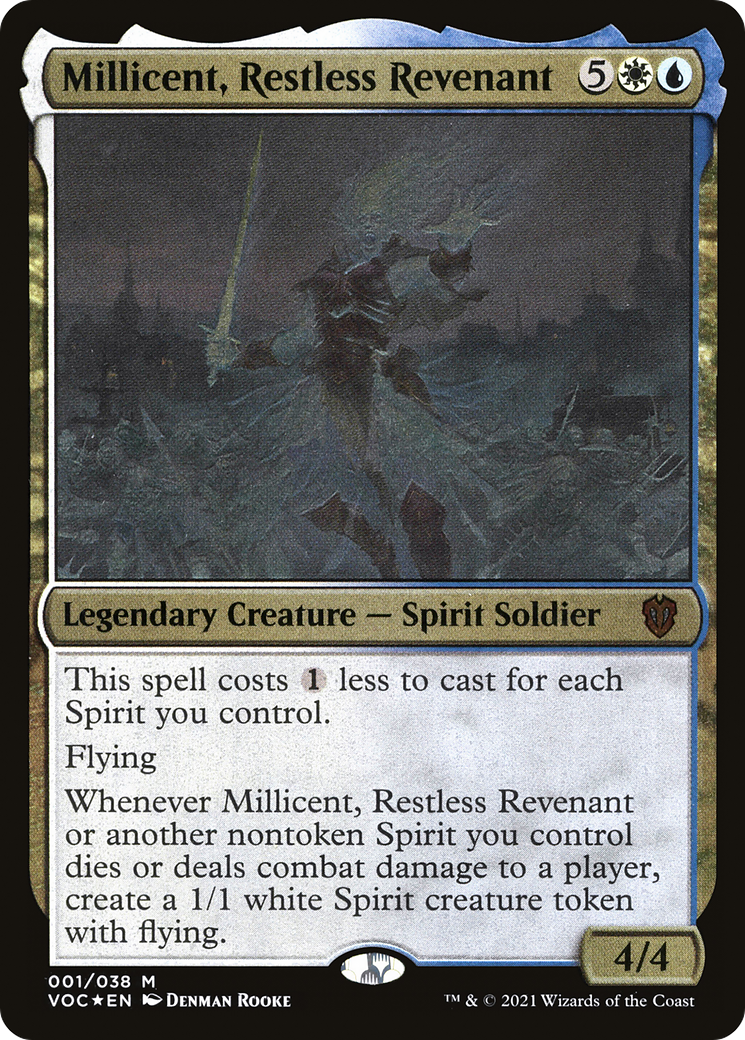{T} Millicent, Restless Revenant (Display Commander) [Innistrad: Crimson Vow Commander][DC VOC 001]