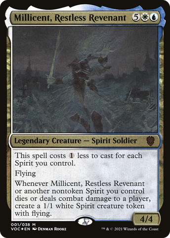 {T} Millicent, Restless Revenant (Display Commander) [Innistrad: Crimson Vow Commander][DC VOC 001]