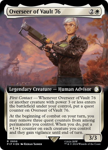 {R} Overseer of Vault 76 (Extended Art) (Surge Foil) [Fallout][PIP 896]