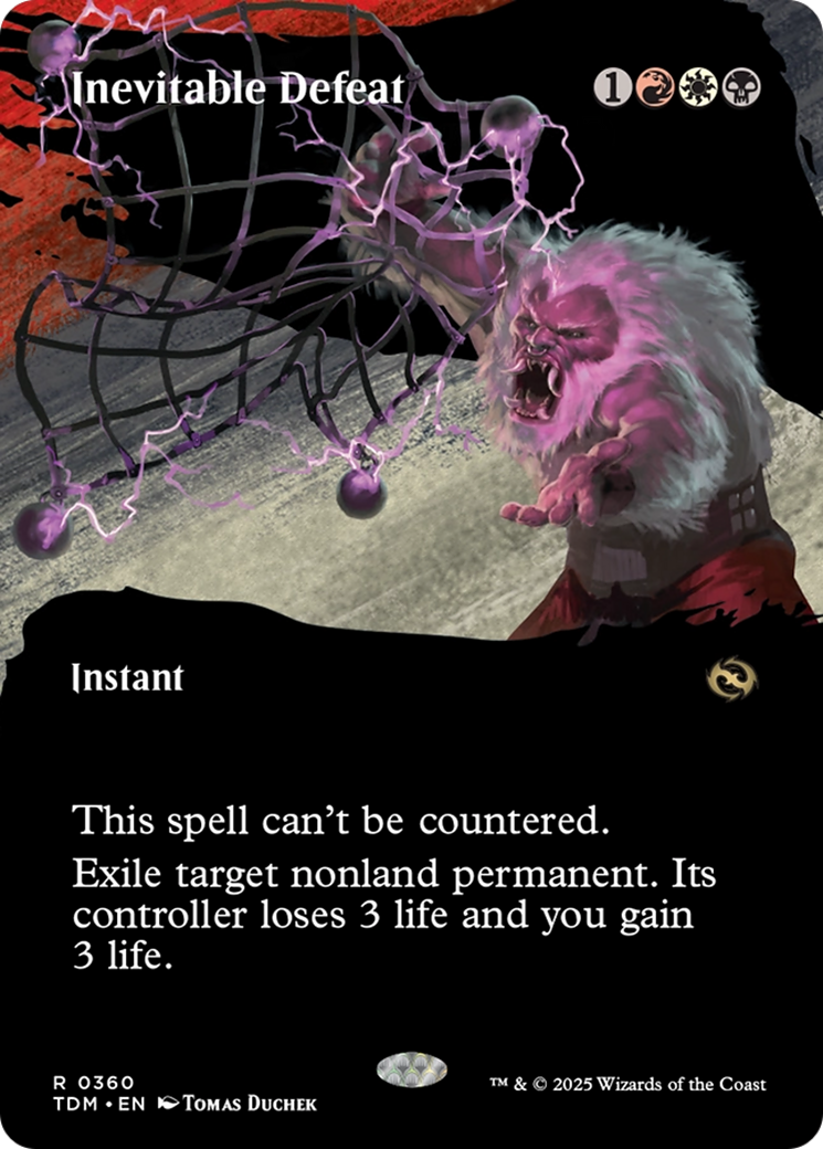 {@R} Inevitable Defeat (Borderless) [Tarkir: Dragonstorm][TDM 360]