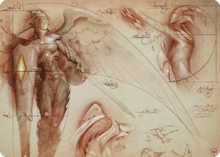 {A} Platinum Angel Art Card [The Brothers' War Art Series][ABRO 071]