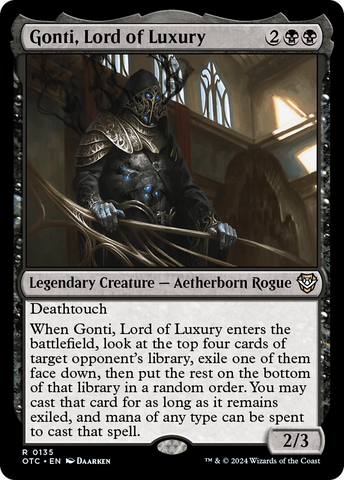 {R} Gonti, Lord of Luxury [Outlaws of Thunder Junction Commander][OTC 135]