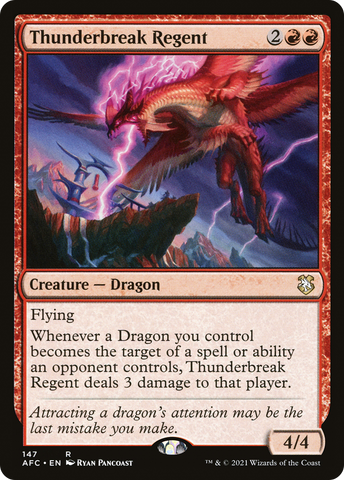 {R} Thunderbreak Regent [Dungeons & Dragons: Adventures in the Forgotten Realms Commander][AFC 147]