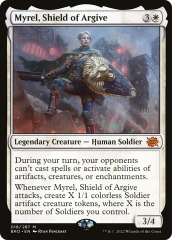 {R} Myrel, Shield of Argive [The Brothers' War: Promo Pack][PP BRO 018]