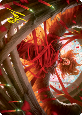 {A} Sigarda's Imprisonment Art Card (Gold-Stamped Signature) [Innistrad: Crimson Vow Art Series][GS AVOW 016]