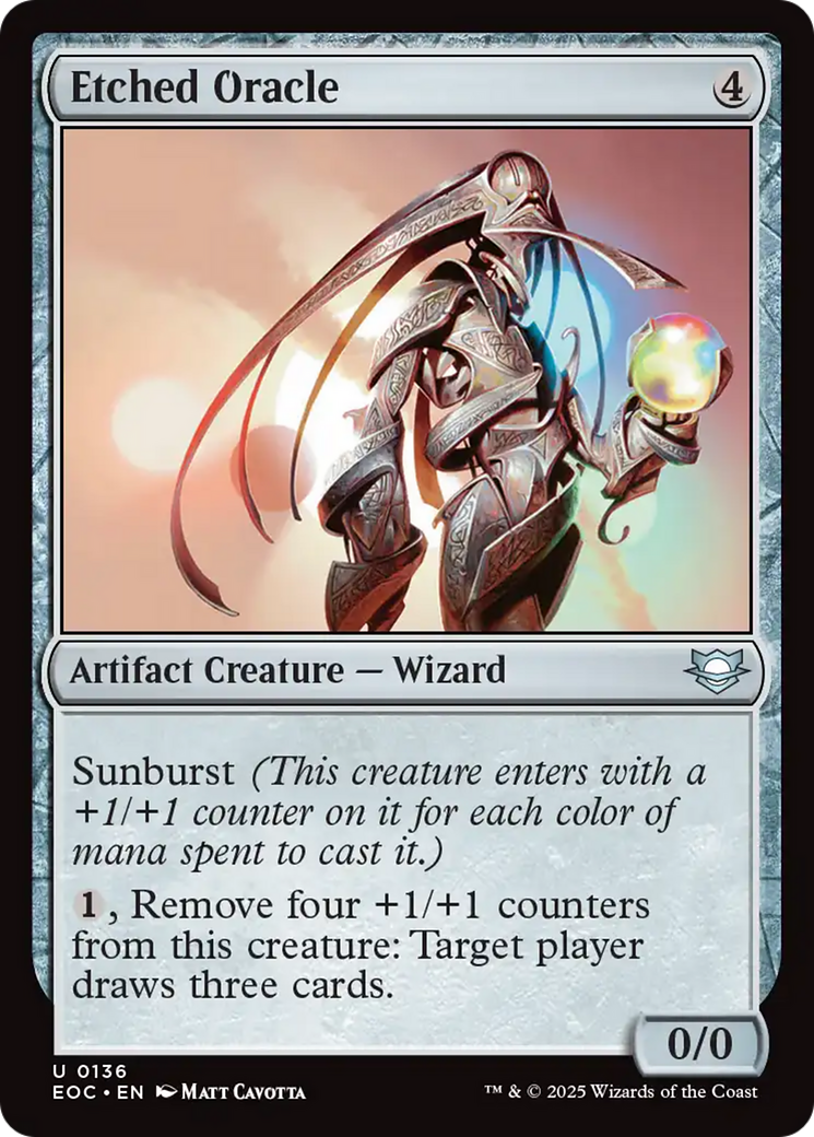 {@@ EOC C} Etched Oracle [Edge of Eternities Commander] [EOC 136]