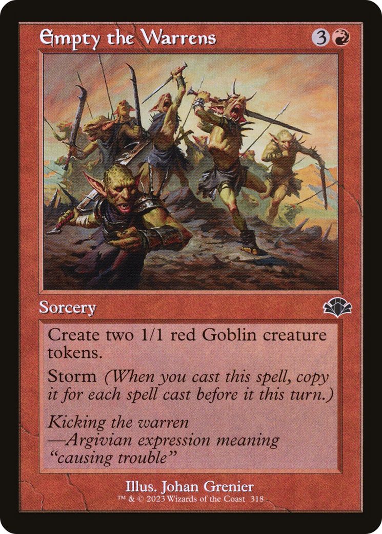 {C} Empty the Warrens (Retro) [Dominaria Remastered][DMR 318]