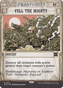 {R} Fell the Mighty [Outlaws of Thunder Junction: Breaking News][OTP 001]