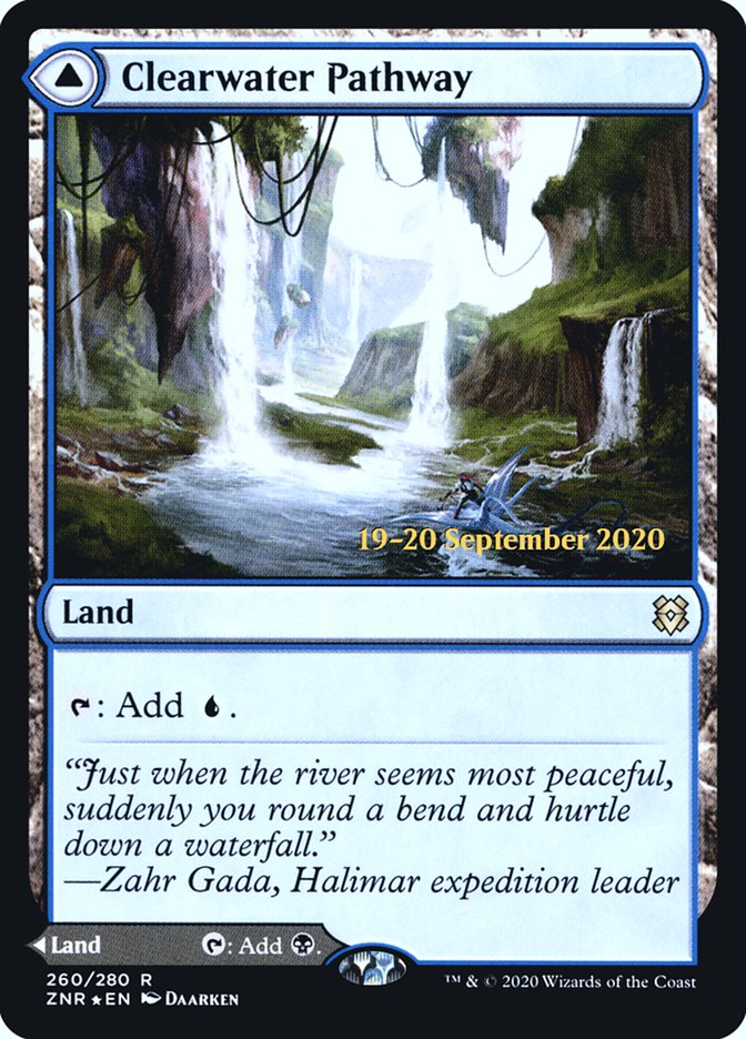 {R} Clearwater Pathway // Murkwater Pathway [Zendikar Rising Prerelease Promos][PR ZNR 260]