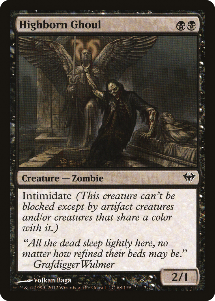 {C} Highborn Ghoul [Dark Ascension][DKA 068]