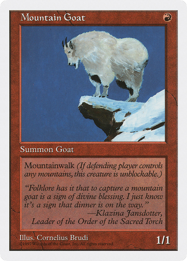 {C} Mountain Goat [Fifth Edition][5ED 252]