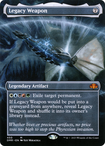 {R} Legacy Weapon (Borderless Alternate Art) [Dominaria Remastered][DMR 450]