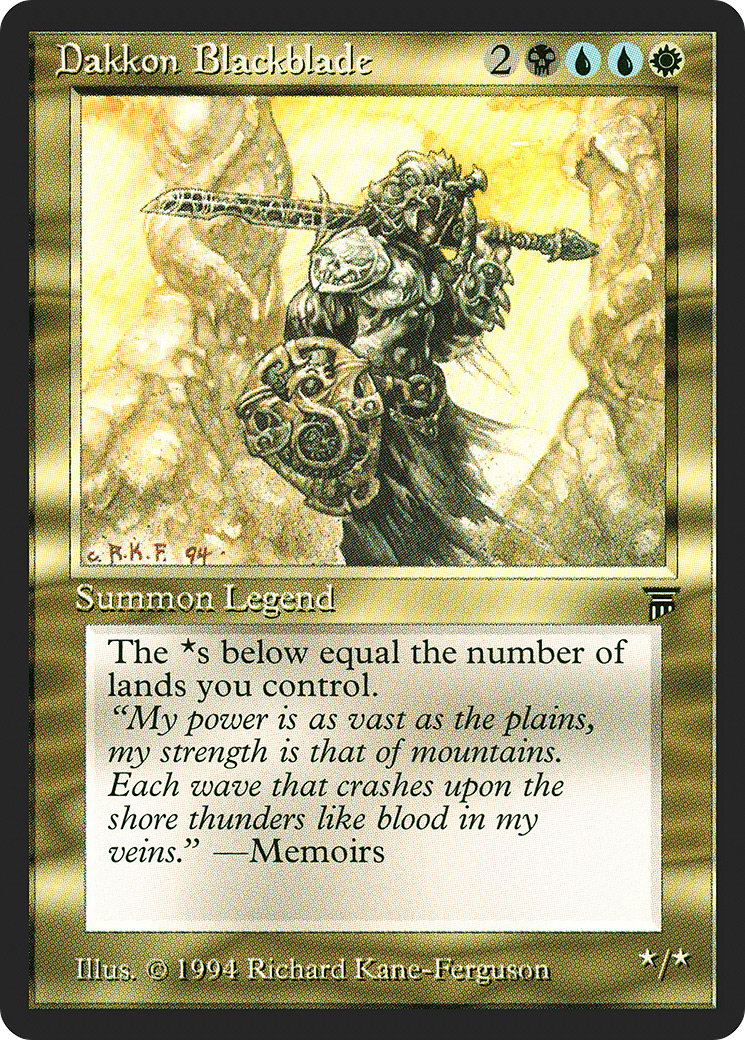 {R} Dakkon Blackblade [Legends][LEG 225]