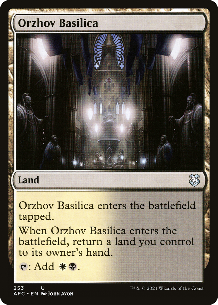 {C} Orzhov Basilica [Dungeons & Dragons: Adventures in the Forgotten Realms Commander][AFC 253]