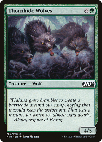 {C} Thornhide Wolves [Core Set 2019][M19 204]