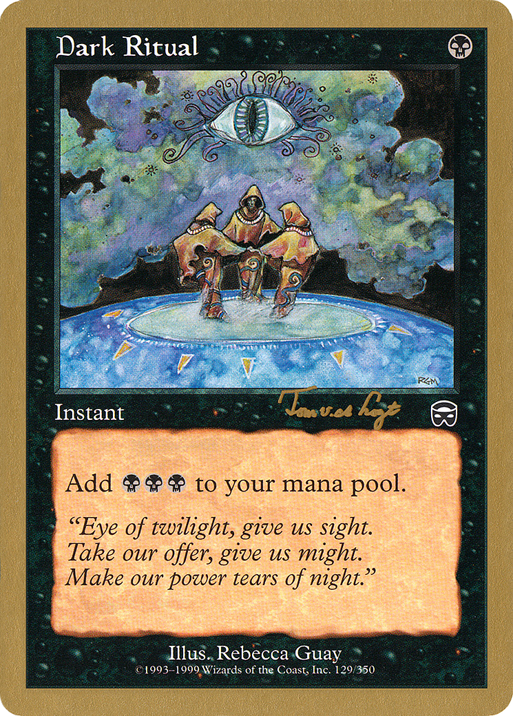 {C} Dark Ritual (Tom van de Logt) [World Championship Decks 2001][GB WC01 TVDL129]