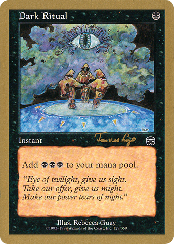 {C} Dark Ritual (Tom van de Logt) [World Championship Decks 2001][GB WC01 TVDL129]