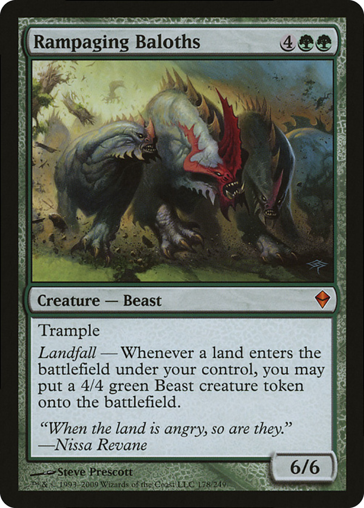 {O} Rampaging Baloths (Zendikar) (Oversized) [Oversize Cards][OVR P09 178]