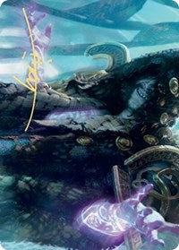 {A} Valki, God of Lies Art Card (Gold-Stamped Signature) [Kaldheim Art Series][GS AKHM 028]