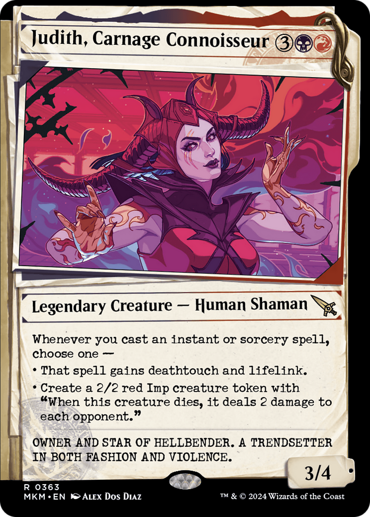 {@R} Judith, Carnage Connoisseur (Showcase) [Murders at Karlov Manor][MKM 363]