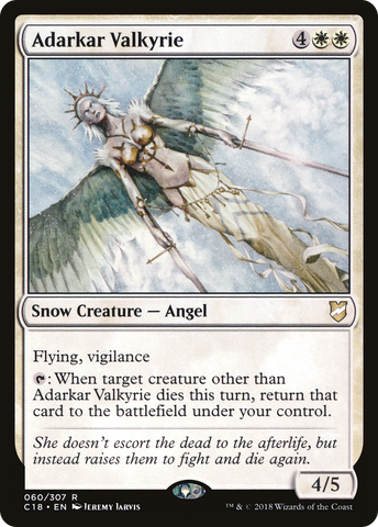 {R} Adarkar Valkyrie [Commander 2018][C18 060]