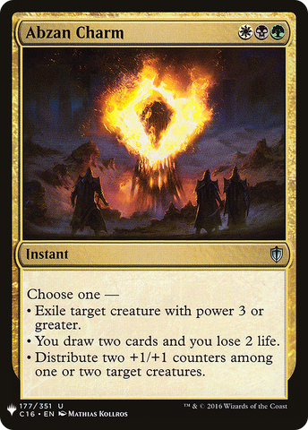 {C} Abzan Charm [Mystery Booster][LS C16 177]
