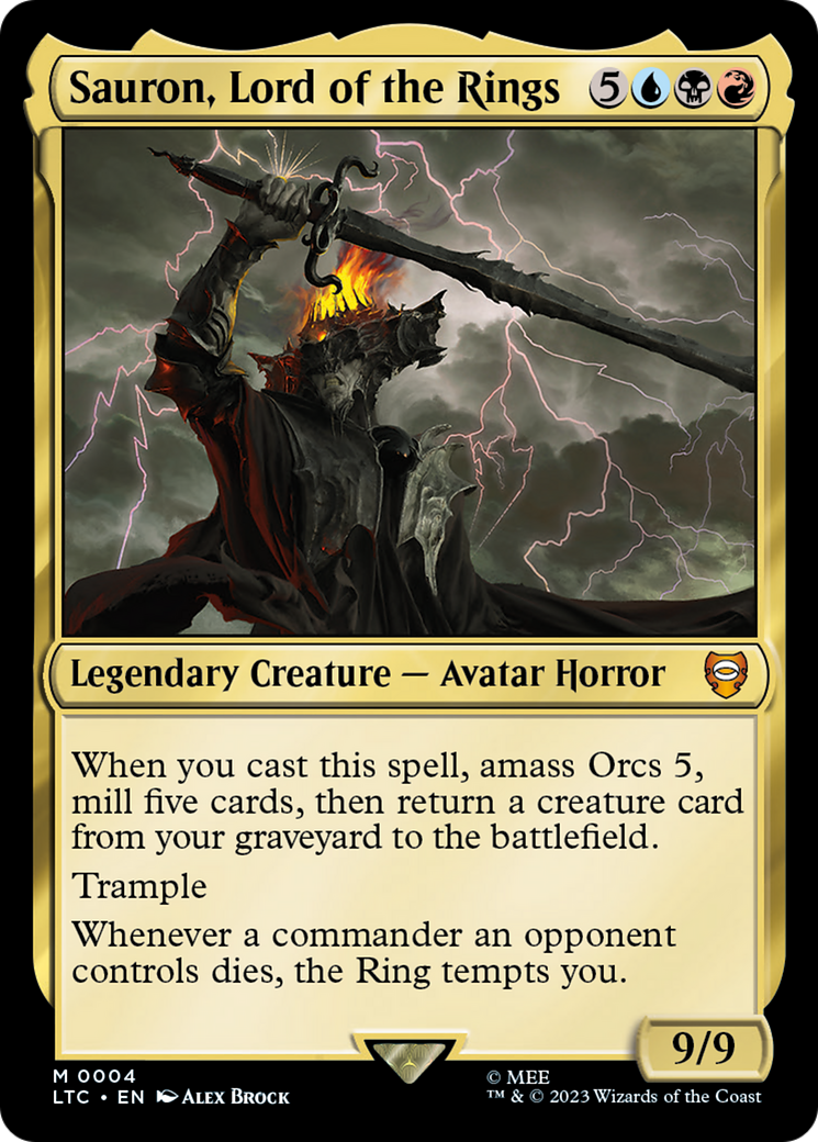 {R} Sauron, Lord of the Rings [The Lord of the Rings: Tales of Middle-Earth Commander][LTC 004]