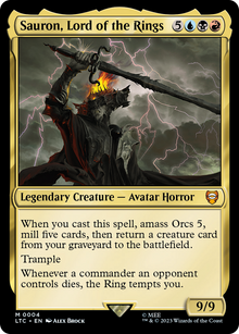 {R} Sauron, Lord of the Rings [The Lord of the Rings: Tales of Middle-Earth Commander][LTC 004]