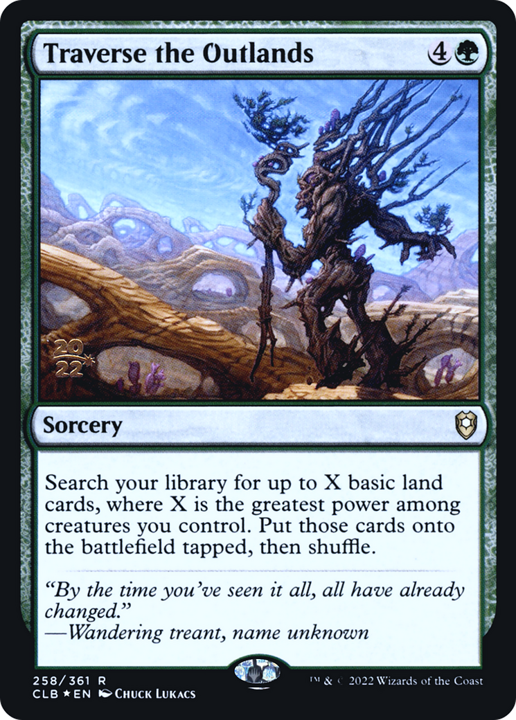 {R} Traverse the Outlands [Commander Legends: Battle for Baldur's Gate Prerelease Promos][PR CLB 258]