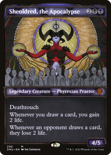 {R} Sheoldred, the Apocalypse (Showcase) [Dominaria United][DMU 290]