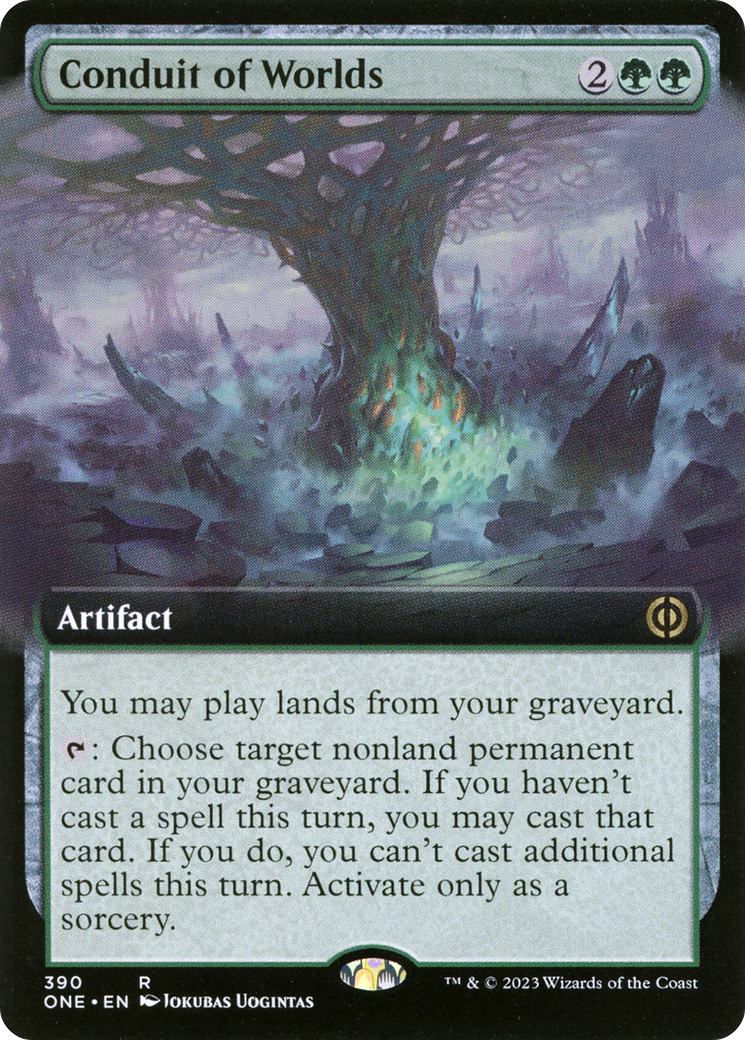 {R} Conduit of Worlds (Extended Art) [Phyrexia: All Will Be One][ONE 390]