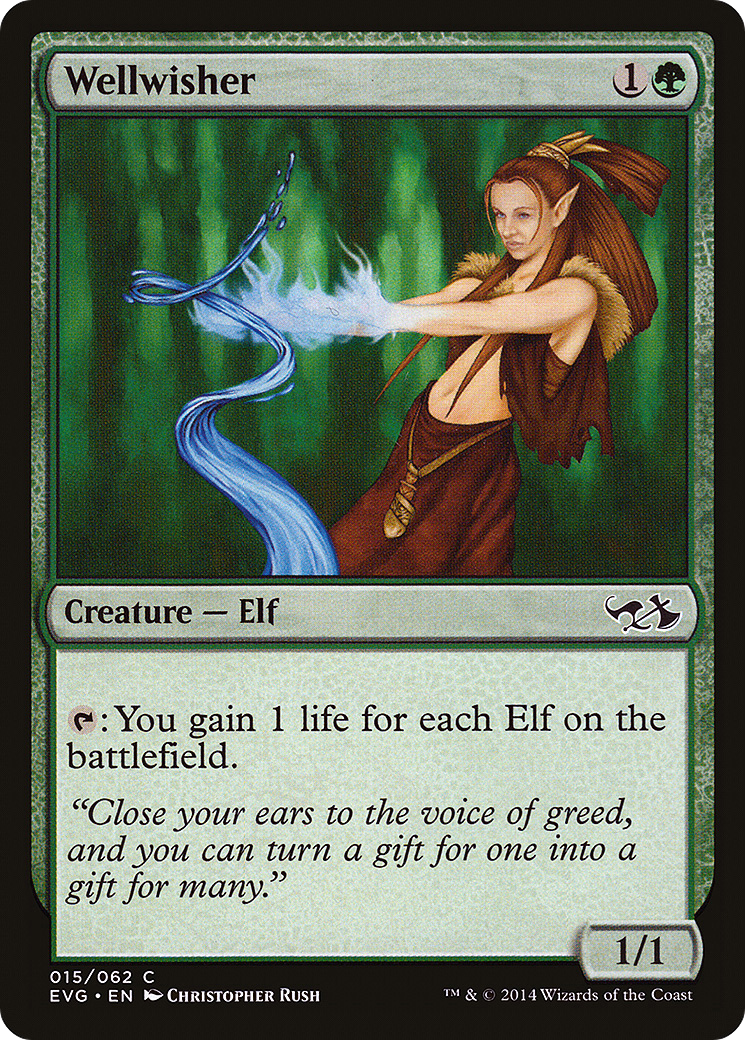 {C} Wellwisher (Elves vs. Goblins) [Duel Decks Anthology][EVG 015]