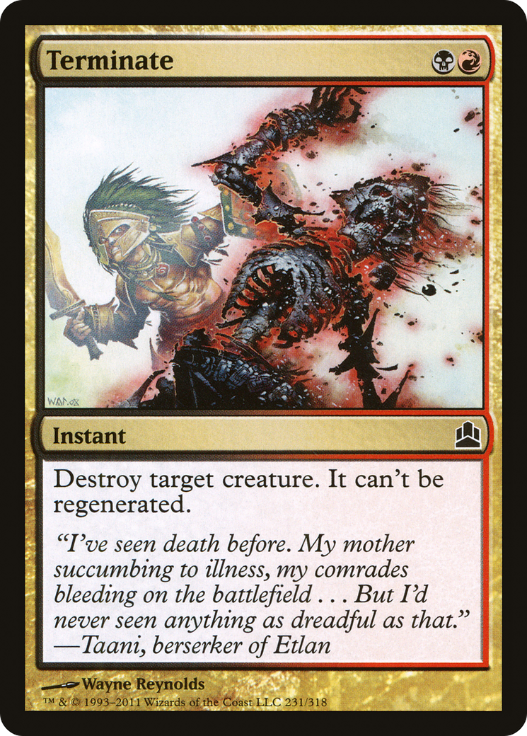 {C} Terminate [Commander 2011][CMD 231]