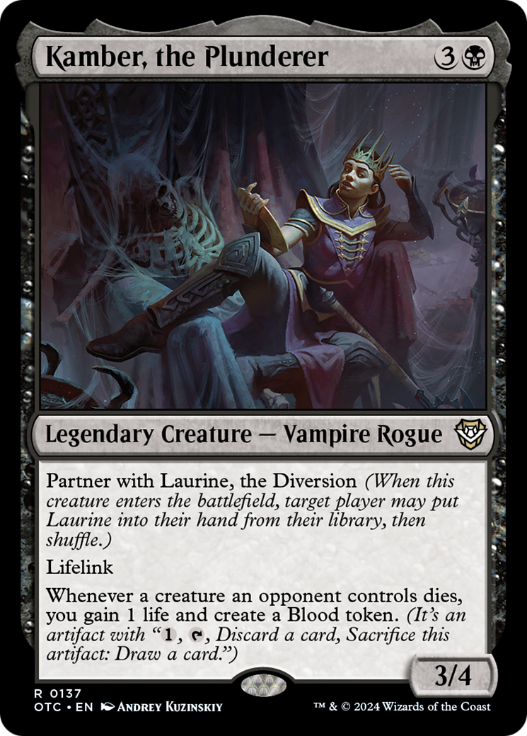{R} Kamber, the Plunderer [Outlaws of Thunder Junction Commander][OTC 137]