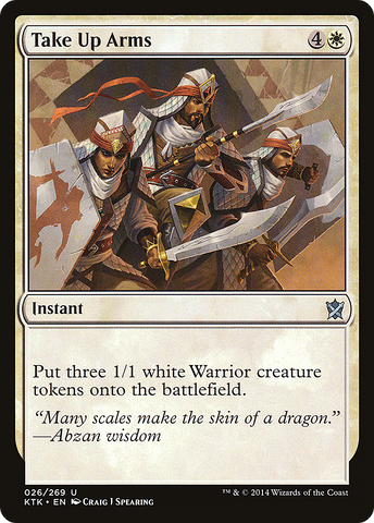 {C} Take Up Arms [Khans of Tarkir][KTK 026]