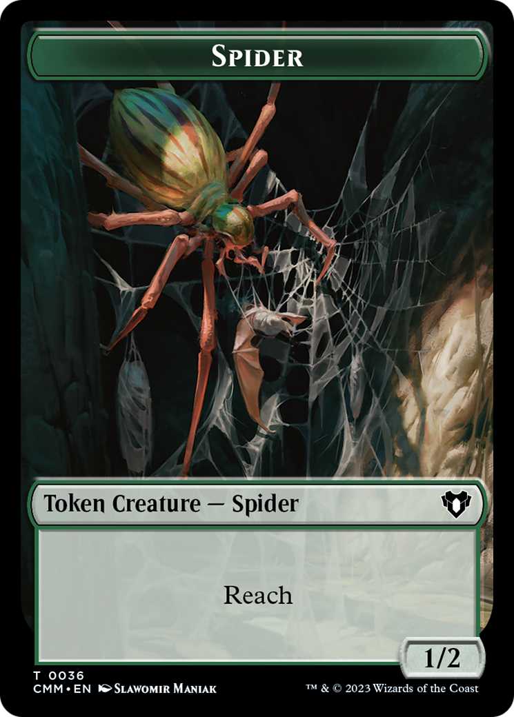 {T} Spider Token [Commander Masters Tokens][TCMM 036]